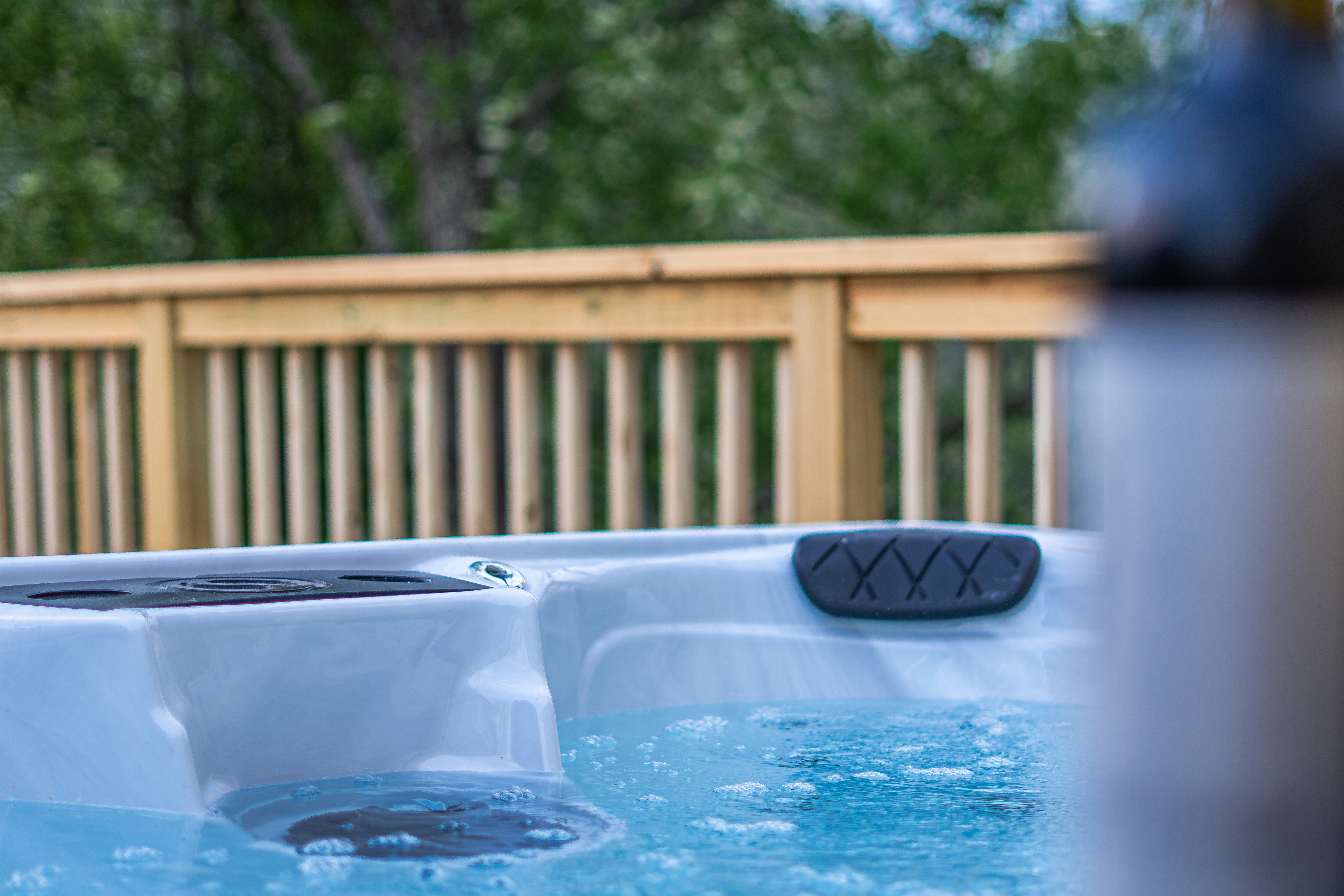 Private hot tub