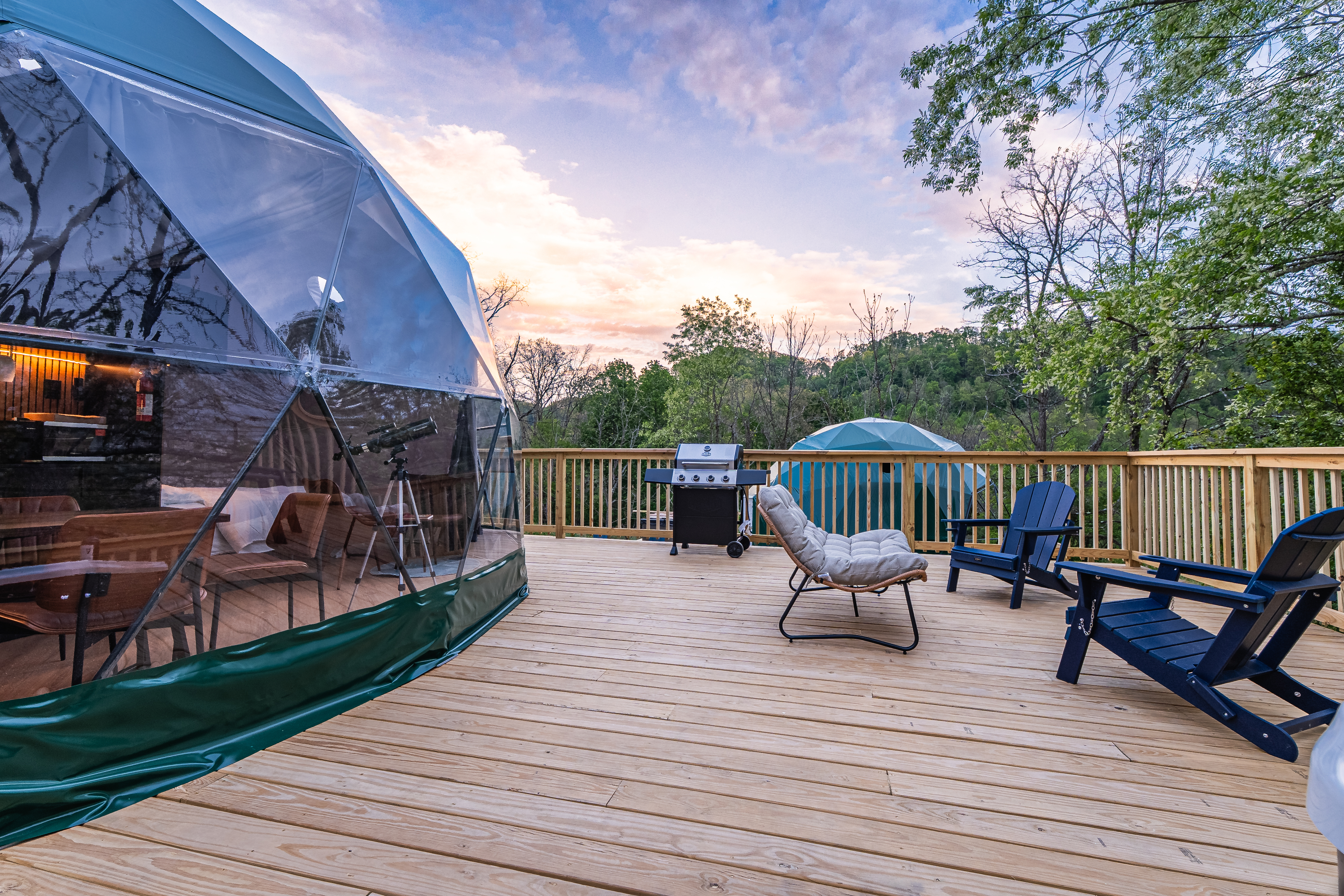 Outdoor deck area